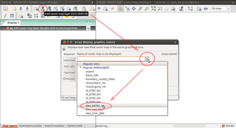 starting grass gis