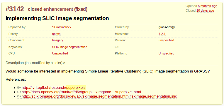 Would someone be interested in implementing SLIC image segmentation?